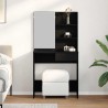 Table de Toilette avec tiroir Chêne noir 74,5 x 40 x 141 cm 536548536548