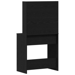 Table de Toilette avec tiroir Chêne noir 74,5 x 40 x 141 cm 536548536548