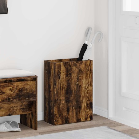 Porte-parapluie Chêne fumé 40 x 20 x 55,5 cm Bois d'ingénierie 536549536549