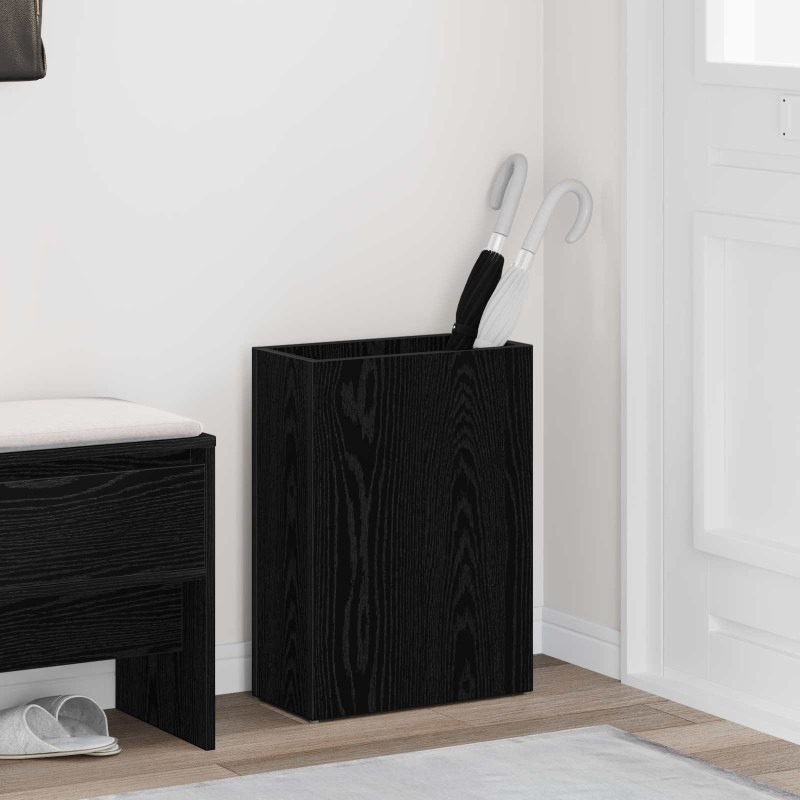 Porte-parapluie Chêne noir 40 x 20 x 55,5 cm Bois d'ingénierie 536555536555