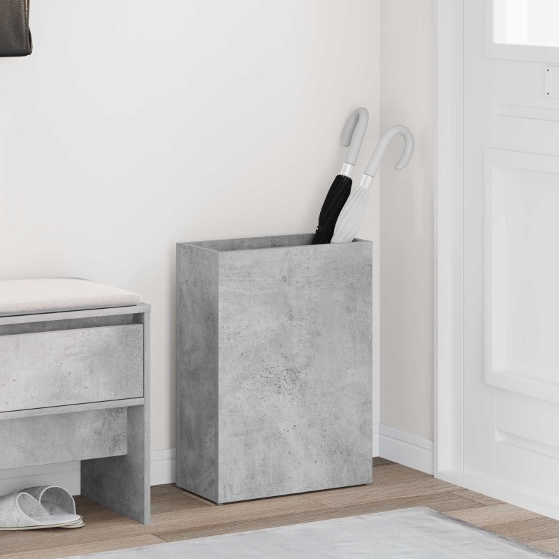 Porte-parapluie Gris béton 40 x 20 x 55,5 cm Bois d'ingénierie 536556536556