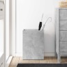 Porte-parapluie Gris béton 40 x 20 x 55,5 cm Bois d'ingénierie 536556536556