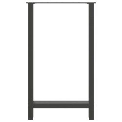 Pieds de table de bar Anthracite 2 pièces 60 x (100-101) cm Acier 536558536558