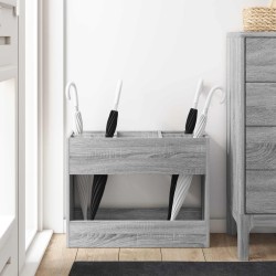 Porte-parapluie Gris Sonoma 65 x 24 x 50 cm Bois d'ingénierie 536564536564