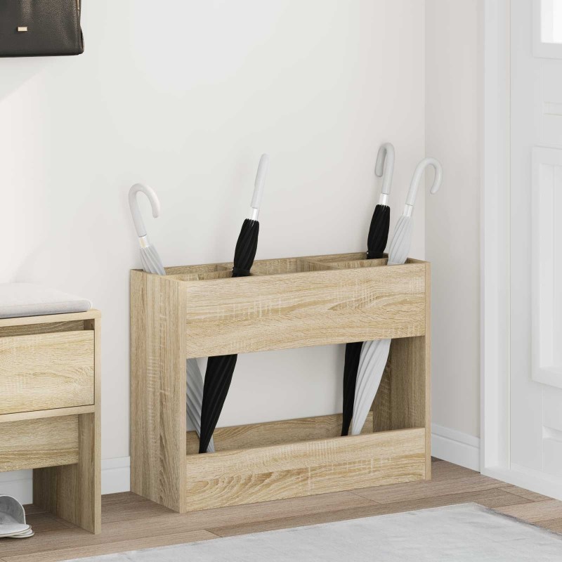 Porte-parapluie Chêne Sonoma 65 x 24 x 50 cm Bois d'ingénierie 536565536565