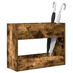 Porte-parapluie Chêne fumé 65 x 24 x 50 cm Bois d'ingénierie 536566536566