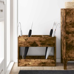 Porte-parapluie Chêne fumé 65 x 24 x 50 cm Bois d'ingénierie 536566536566