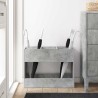 Porte-parapluie Gris béton 65 x 24 x 50 cm Bois d'ingénierie 536567536567
