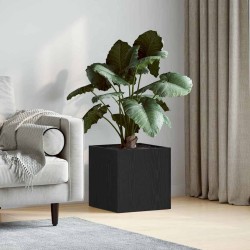 Boîte à plantes Chêne noir 40 x 40 x 40 cm Bois d'ingénierie 536569536569
