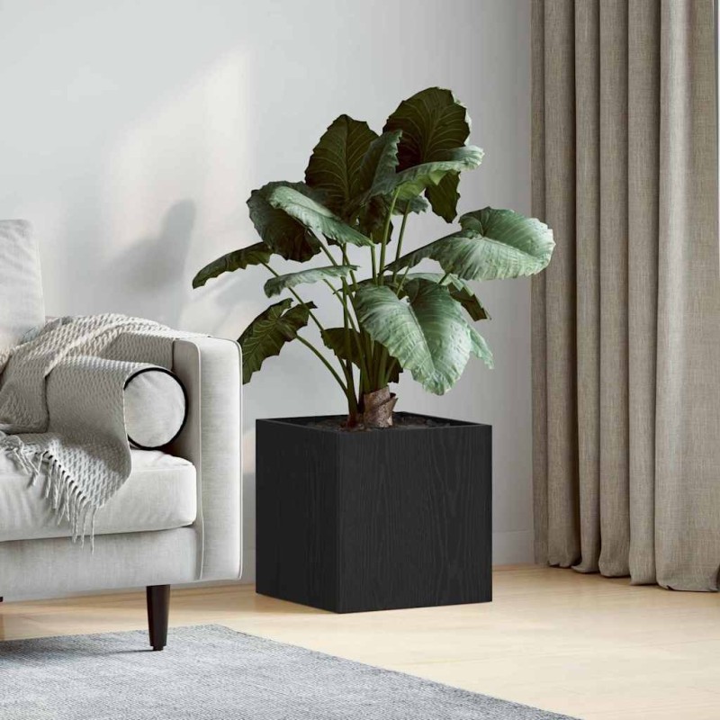 Boîte à plantes Chêne noir 40 x 40 x 40 cm Bois d'ingénierie 536569536569