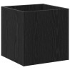 Boîte à plantes Chêne noir 40 x 40 x 40 cm Bois d'ingénierie 536569536569