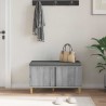 Banc d'entrée avec coussin Gris Sonoma 80 x 38 x 46 cm 536572536572