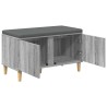 Banc d'entrée avec coussin Gris Sonoma 80 x 38 x 46 cm 536572536572