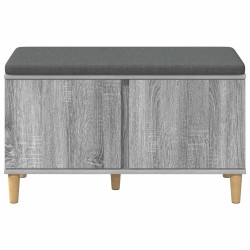 Banc d'entrée avec coussin Gris Sonoma 80 x 38 x 46 cm 536572536572
