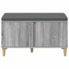 Banc d'entrée avec coussin Gris Sonoma 80 x 38 x 46 cm 536572536572