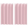 Rideaux occultants avec anneaux 2 pcs Rose bébé 175 x 140 cm 536574536574