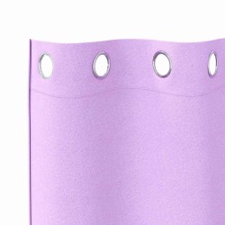 Rideaux occultants avec anneaux 2 pcs Violet 260 x 140 cm 536575536575