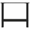 Pieds de table basse Noir 2 pièces 50 x (42-43) cm Acier 536576536576