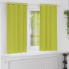 Rideaux occultants avec anneaux 2 pcs Vert 175 x 140 cm 536578536578