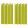 Rideaux occultants avec anneaux 2 pcs Vert 175 x 140 cm 536578536578