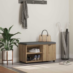 Banc d'entrée avec coussin Chêne Artisanal 80 x 38 x 46 cm 536580536580