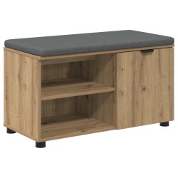 Banc d'entrée avec coussin Chêne Artisanal 80 x 38 x 46 cm 536580536580