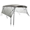 Toit bimini à 4 arceaux parois en maille 243x(230-244)x137 cm 536581536581