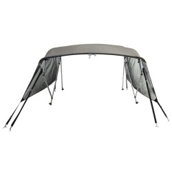Toit bimini à 4 arceaux parois en maille 243x(230-244)x137 cm 536581536581