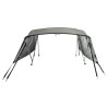Toit bimini à 4 arceaux parois en maille 243x(230-244)x137 cm 536581536581
