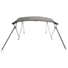 Toit bimini à 4 arceaux parois en maille 243x(230-244)x137 cm 536581536581