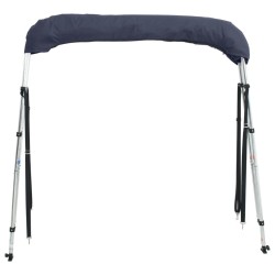 Toit bimini à 3 arceaux parois en maille 183x(137-152)x137 cm 536582536582
