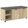 Banc d'entrée avec coussin Chêne Sonoma 100 x 38 x 46 cm 536588536588
