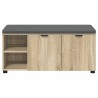 Banc d'entrée avec coussin Chêne Sonoma 100 x 38 x 46 cm 536588536588