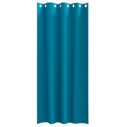Rideaux occultants avec anneaux 2 pcs Turquoise 225 x 140 cm 536589536589
