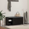 Banc d'entrée avec coussin Chêne Noir 100 x 38 x 46 cm 536590536590