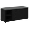 Banc d'entrée avec coussin Chêne Noir 100 x 38 x 46 cm 536590536590