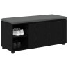 Banc d'entrée avec coussin Chêne Noir 100 x 38 x 46 cm 536590536590