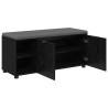 Banc d'entrée avec coussin Chêne Noir 100 x 38 x 46 cm 536590536590