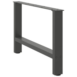 Pieds de table basse Anthracite 2 pièces 70 x (42-43) cm Acier 536596536596
