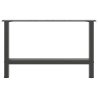 Pieds de table basse Anthracite 2 pièces 70 x (42-43) cm Acier 536596536596