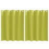 Rideaux occultants avec anneaux 2 pcs Vert 140 x 140 cm 536598536598