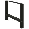 Pieds de table basse Noir 2 pièces 70 x (42-43) cm Acier 536600536600