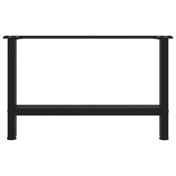 Pieds de table basse Noir 2 pièces 70 x (42-43) cm Acier 536600536600
