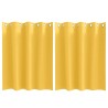 Rideaux occultants avec anneaux 2 pcs Jaune moutarde 536603536603