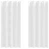 Rideaux occultants avec anneaux 2 pcs Blanc pur 225 x 140 cm 536605536605