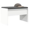Banc d'entrée avec coussin Blanc 63 x 38 x 40 cm 536608536608
