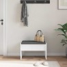 Banc d'entrée avec coussin Blanc 63 x 38 x 40 cm 536608536608