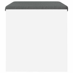 Banc d'entrée avec coussin Blanc 63 x 38 x 40 cm 536608536608