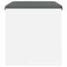 Banc d'entrée avec coussin Blanc 63 x 38 x 40 cm 536608536608