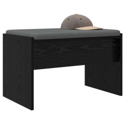 Banc d'entrée avec coussin Chêne noir 63 x 38 x 40 cm 536610536610